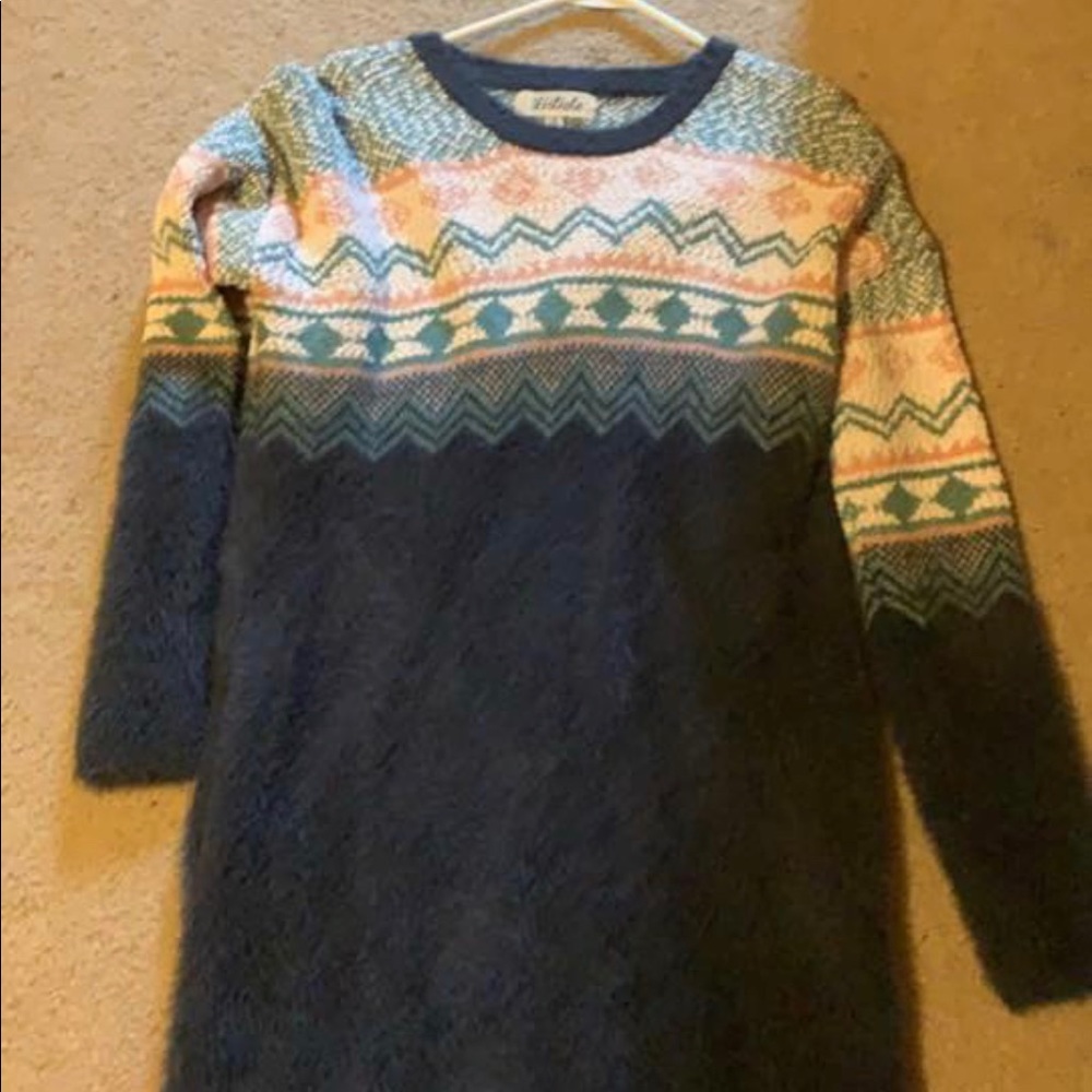 Listicle sweater dress